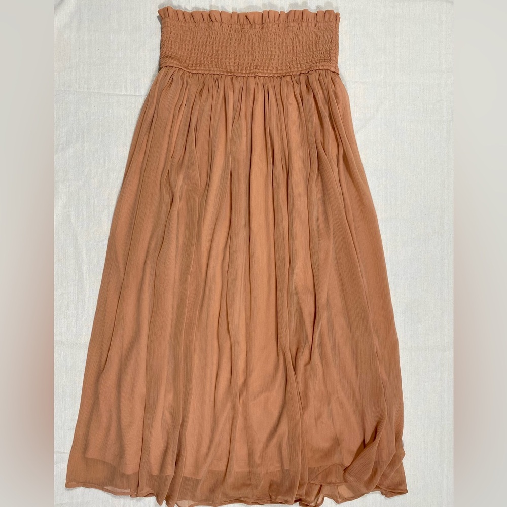 Anthropologie Smocked Sheer Maxi Skirt NWT - Picture 6 of 12